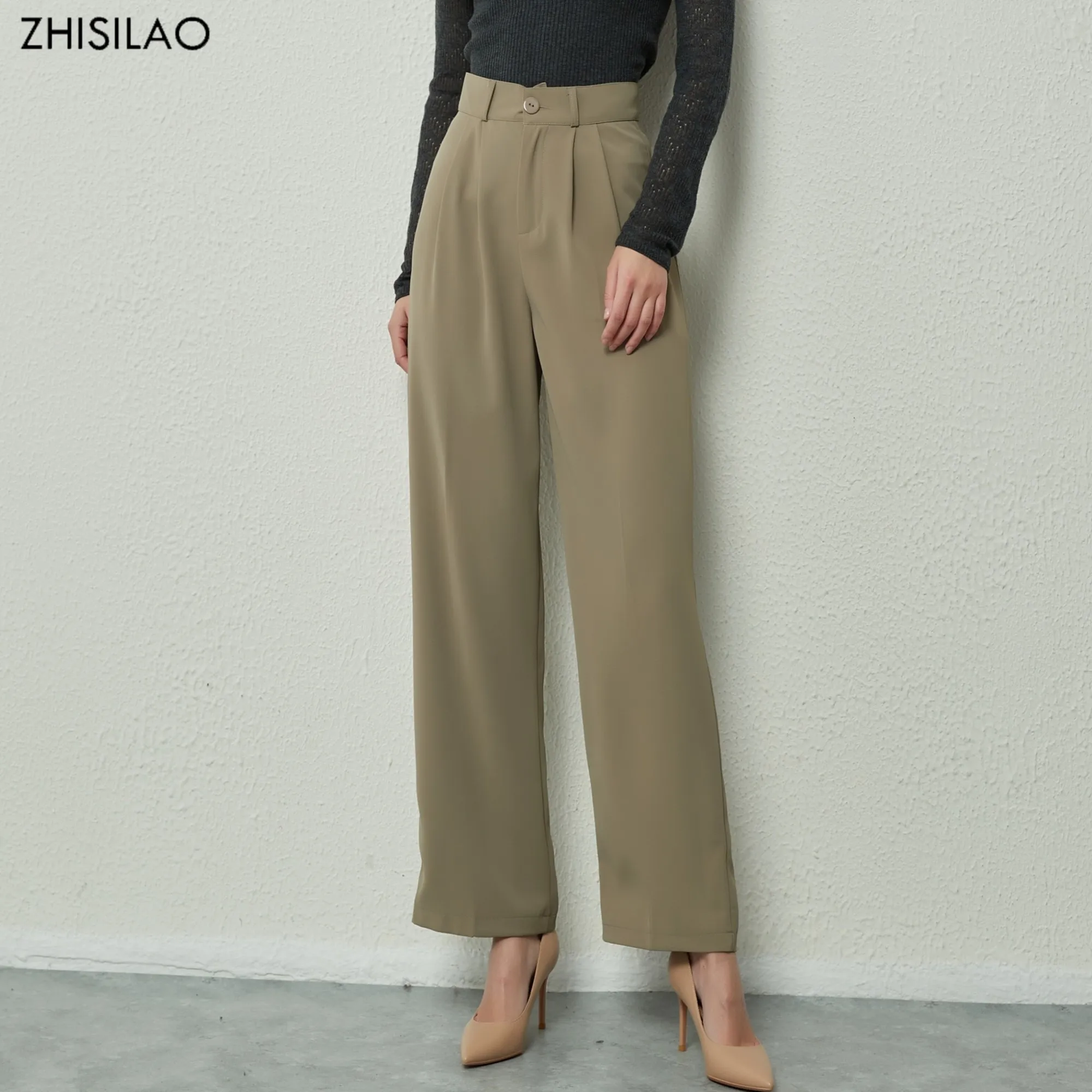 Pilt /59150/Zhisilao-uus-lai-jalg-sirge-püksid-elegantne-tahke-1_share/upload.jpeg
