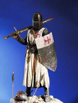 1/18 90mm Vana Knight Templar Fantaasia Vaik joonis Mudel komplektid Kääbus gk Unassembly Värvimata