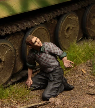 1/35 Mõõtkavas Vaik Näitajad Mudel Kit Panzer Meeskonna, Kursk 1943 1 arvandmed GK164 Kokkupanemata värvimata
