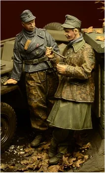 1/35 Vaik Näitajad Mudel Komplektid WWII saksa sõdurite Ardennid 2 joonis Unassambled Värvimata