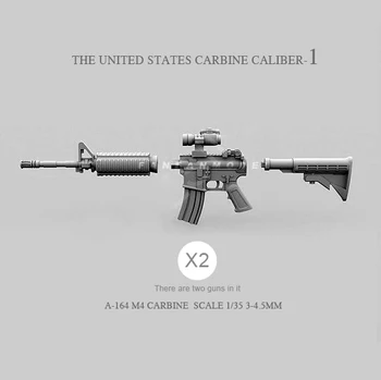 1/35 Vaik sõdur mudel tarvikud Ameerika M4 (2 tk), A-164