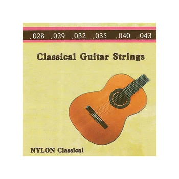 1 Komplekt 028-043 Klassikaline Kitarr Strings Selge Nailonist Pael Lõpuks Muusikariistade Tarvikud Osad