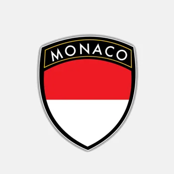 1 tk 10.4 CM*12CM Isiksuse Mootorratta Monaco Lipu all Shield Decal Auto Kleebis