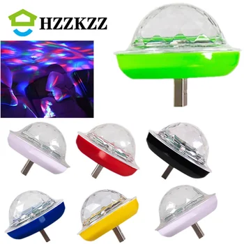 1/TK LED-USB-Car atmosfääri kerge Kerge Kaasaskantav Pere Poole Pall Värviline Valgus Baar Klubi Etapi Mõju Lamp Muusika Öö, valgus
