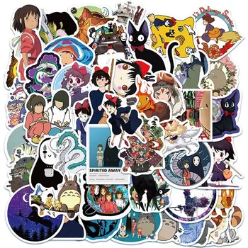 10/30/50/100tk Jaapani Anime Kleebised Ghibli Hayao Miyazaki Totoro Spirited Away Printsess Mononoke KiKi Kirjatarvete Kleebis