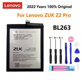 100% Originaal 3100mAh BL263 Aku Lenovo ZUK Z2 Pro Z2Pro Z2121 Mobiiltelefoni asenduspatareidega Bateria