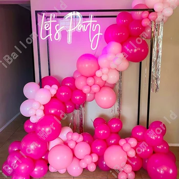 100tk Latex Balloon Pulmi, Sünnipäeva Vanik Arch Komplekt Baby Shower Soolise Esile Aia-ja Õhtusöök Ettepaneku Taustaks Decor