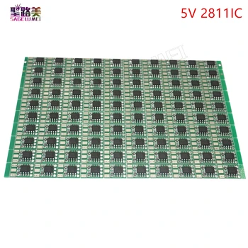100tk/pakk DC5V ws2811 IC-led-Circuit Board PCB WS2811 LED RGB-Moodul IC 12mm led Chip led Stadium moodulid