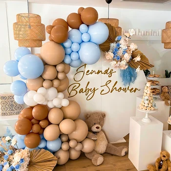 100tk Õhupallid Vanik Arch Pulm Õnnelik Sünnipäeva Aastapäeva Baby Shower Üks Aasta Vana Kolbides Soolise Paljastada Teenetemärgi
