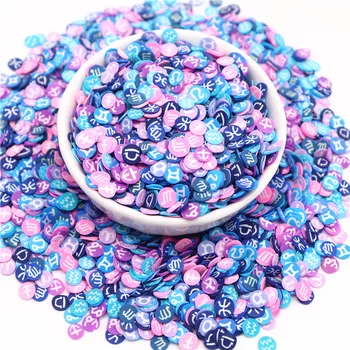 10g 5mm Plum Blossom Lill Polümeer Savi Viilud Sprinkles jaoks Käsitöö Plastikust Klei Väike Armas Muda Osakesed DIY Tarvikud
