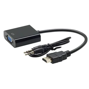 10tk 1080P HDMI-Ühilduvate VGA Adapter Converter Cable VGA Konverter Kaabel 3.5 mm Audio Out, HDTV ARVUTI Ekraan Xbox360