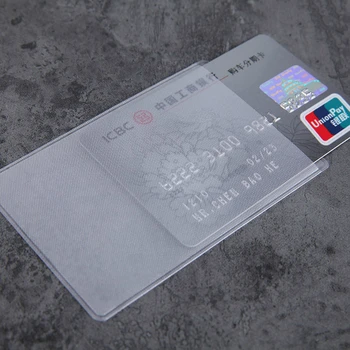 10tk/palju Läbipaistev Card Protector Varrukad 60*93mm ID-Kaardi Omanik Taskud Rahakott Business Credit Card Protector Kata Kotid