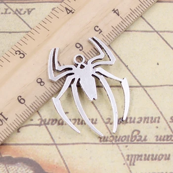 10tk Võlusid Spider Halloween 38x29mm Tiibeti Hõbedast Värvi Ripatsid Antiikmööbel Ehteid Teha DIY Käsitöö Käsitöö