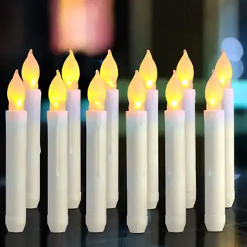 12TK LED Flameless Küünlad Akuga Koondamise Tuled Home Decor Elektroonilise Küünla Valgus Jõulud Pulmapidu Tarvikud