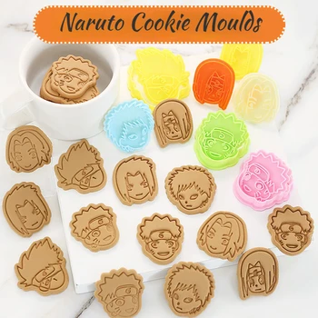 1tk Anime Naruto 3D Cartoon Biskviit Hallituse Küpsise Hallituse Vajutage DIY Küpsetamine Tarvikud Lõikur Määrata Kohandatud Cookie Kutter