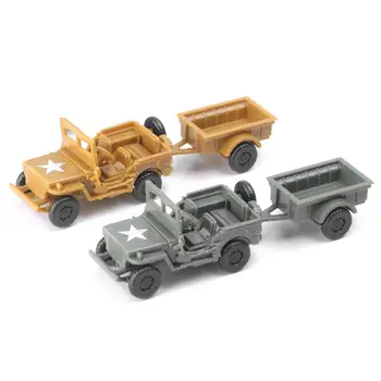 2 Komplekti Puzzle Plastikust Armee Autode Mudelid, Mänguasjad 1/72 Lasti Veoauto Armee Sõiduki USA Armee Kääbus Mänguasi Joonis Mudel