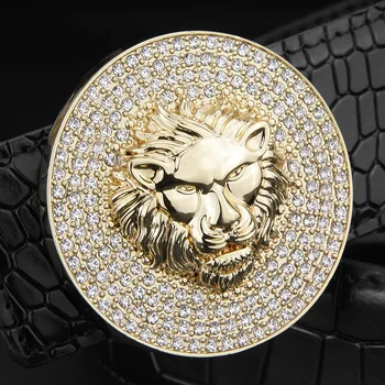 2018 meeste mood disainer ehtne nahk Luksus Metalli Sulam lukk lõvi vöö Cowskin tiiva lai vöö Kõrge Kvaliteedi Ceinture Homme
