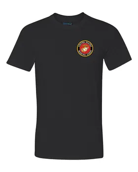 2019 Mood Suvel Stiilis USMC Marine Corps Tihend Tulemuslikkuse Niiskuse Wicking Must Särk USA LITSENTSEERITUD Tee särk