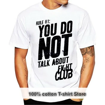 2019 naljakas t-särk meestele, uudsus tshirt Fight Club Reegel 1 T-särk