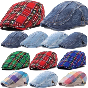 2021 Mood Teksariidest Müts Mütsid Meestele, Naistele, Unisex Teksad Baretid Newsboy Müts Kevad-Sügis Grid Mütsid Jõudis Cap Vabaaja Edasi Mütsid