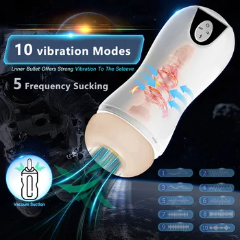 2022 Automaatne Mees Masturbator Cup Vibraator Suhu Masturbatsioon Sugu Mänguasjad Mees Täiskasvanute Kaupade Imemiseks Masin, Realistlik Vagiina