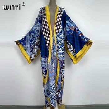 2022 Beach Kate kleit üles Sügis Naiste Kampsun Lahti Pikk Kleit sukienka Pool Boho Maxi-Aafrika Puhkus Batwing Varruka kimono