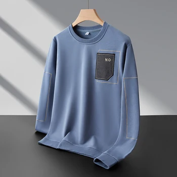 2022 Tahke Värv Must Sinine Print Dressipluus Meeste Hupparit Kevad Sügis Hoody Vabaaja Riided Streetwear