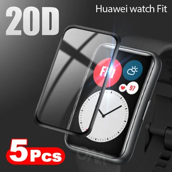 20D Kaardus Serv Täis-Pehme Kaitsva Kile Kate Huawei Vaadata Fit & Au Smart Watch ES Screen Protector (Mitte Klaasist)
