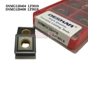 20PCS SNMG120404 SNMG120408 LF3018 Karbiid Sisesta DESKAR sisesta CNC treipingi metalli Lõikamise tööriist Välise toite Vahend malm
