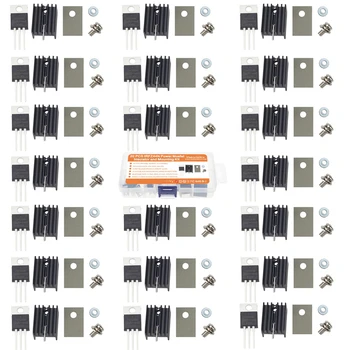 20PCS TIP120 NPN 5 60 V Võimsus Transistori Darlington Transistorid TO-220 20PCSHeat Valamu +Kruvi+Isolaator, Kummeeritud Silikoon