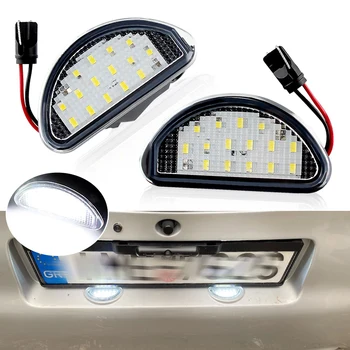 2tk 15 SMD LED Auto Auto Loa Number Plate Light Lamp Valge Tarvikud, Osad Toyota Yaris MK I 2005-2014 auto-styling