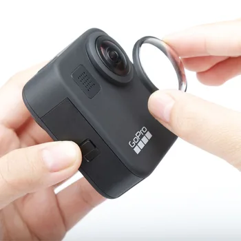 2tk UV Filter Protector Objektiivi kaas Anti-scratch puhul GoPro maksimaalne Must (Max black Action Kaamera Tarvikud