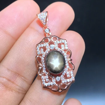 3 carat Star Sapphire Kaelakee naiste kingitus looduslikust kivist sünnipäeva kingitus