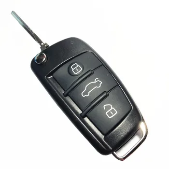 3 nuppu Flip Auto Võti Remote Kokkuklapitavad Võti Katab Kest Fob Juhul Võti Audi A2 A3 A4 A5 A6 A6L A8 S5 S6 Q7 Q5 TT