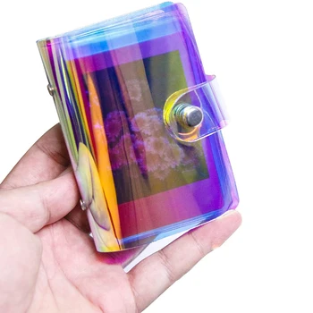 36 Taskut Mini Foto Album3 tolline Mini Foto Omaniku visiitkaart Kott Litrid Hoiab Jelly Värv Läbipaistev Glitter Kaardi Omaniku
