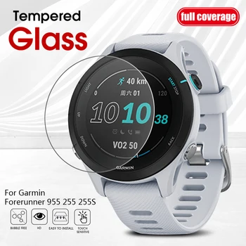 3Pack eest Garmin Forerunner 955 255 255S Screen Protector Smart Watch Karastatud Klaasist kaitsekile Kaas Forerunner955