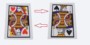 3tk/Palju Automaatse Kolm Card Monte(K, K) (28*42.5 cm) - Magic Trikke,Klassikaline,Illusioonid,Street Magic,Lõbus,Magic Show,Pool Trikk