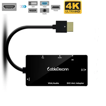 4 1 HDMI-ühilduvate Splitter VGA-DVI Audio-Video Kaabel Multi-port-Adapter Converter PS3-HDTV Monitor TV Kasti Sülearvuti