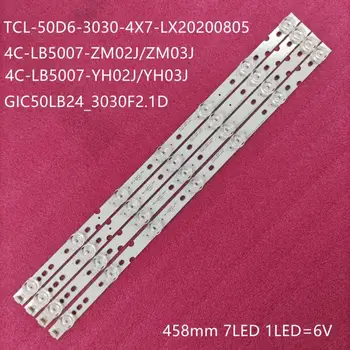 4tk LED taustvalgus TCL 50DP600X1 50EP640 50EP640X1 50DP628X1 50DP628 LVU500NDEL MD9W16 GIC50LB24_3030F2.1D