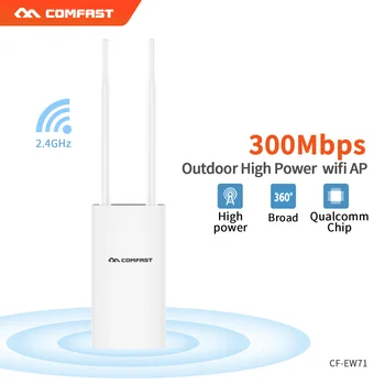500mW Väljas AP CPE WiFi Ruuter 360-Kraadise Omnidirection 300Mbps access point AP Lai-Ala, Wi-Fi Võimendi Antenni leviala AP