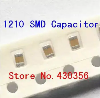 50TK smd kondensaator 1210 104M on 0,1 uf 100NF 50V