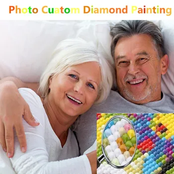 5D DIY Pere ja Sõpradega Foto Kohandamine Diamond Maali Rhinestone Diamond Tikandid Profileerimine Kingitus Risti Sh 5D Home Decor