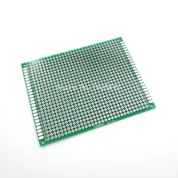5TK 7X9cm Topelt Pool Prototüüp PCB 7*9cm Breadboard Universaalne Klaaskiust Praktika Test DIY Kit Elektrooniline