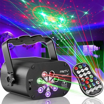 60/120 Mustrid Led Laser Projektor Tuled USB Laetav RGB UV-DJ Heli Pool Kaug-Disco Light Bar Sünnipäev Kodus