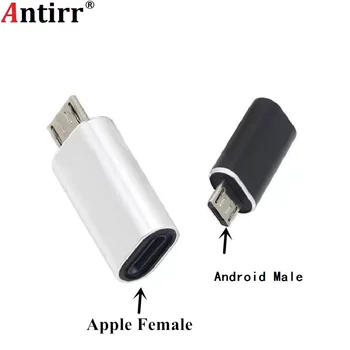 8-Pin Lightning Naine Mikro-USB Male Adapter Converter For Android Telefon
