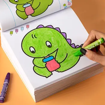 8pcs 2022 Uus Laste Maali Raamat Maali Raamat Väikelapse Värvimine Õppe Maali Raamat 2-6-Aastane Laps Värvimine Raamat