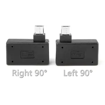 90 Kraadi Micro-USB OTG Adapter Tulekahju Stick TV Snes mini Classic Nes Mini Toide Vasakule-Paremale Kaldu