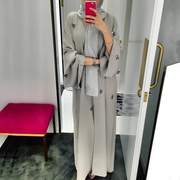 Abaya Kimono Seal Kaftan Dubai Islam Moslem Hijab Kleit Abayas Kauhtana Marocain Katar, Omaan, Türgi Riided Naistele Rüü Femme