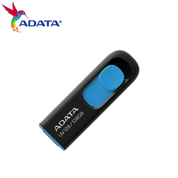 ADATA UV128 USB Flash Drive 128GB 64GB 32GB 16GB USB 3.2 Flash Drive Ülestõstetav Capless Pen Drive High Speed Pendrive