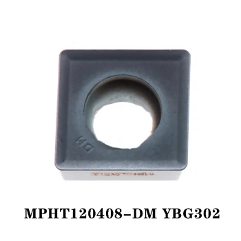 Algne MPHT120408-DM YBG302 Karbiid Lisab MPHT 120408 Jahvatus-Sisestage Treimiseks Tööriista Omanik Lathe Tools CNC Cutter